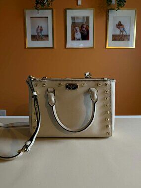Michael Kors Cream Studded Purse